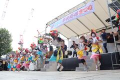 過去のなかの東北絆まつりでの跳人写真です。