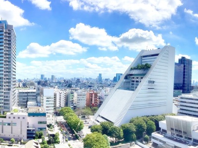 屋上庭園から撮影した中野駅北口