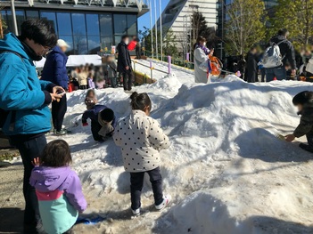 ソトニワに現れた雪山