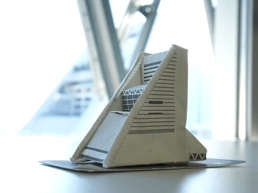 中野サンプラザペーパークラフト