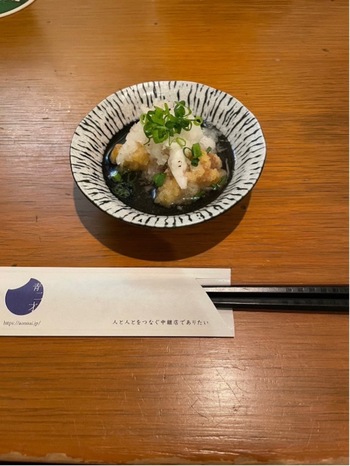 鶏肉の揚げ出し