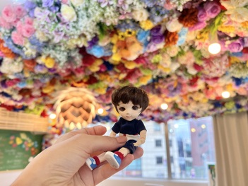 ちびナカノさんと記念撮影