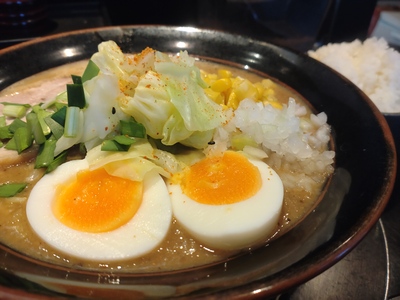 味噌味玉ラーメン