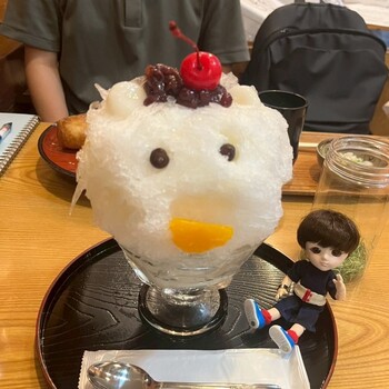 かき氷とちびナカノさん