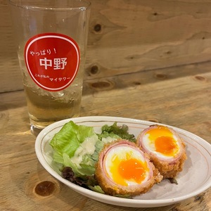 半熟卵のベーコンエッグカツ