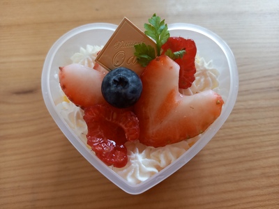 ハートのプリン