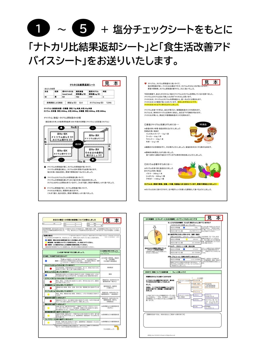 結果見本