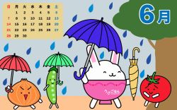 うさごはんカレンダー6月