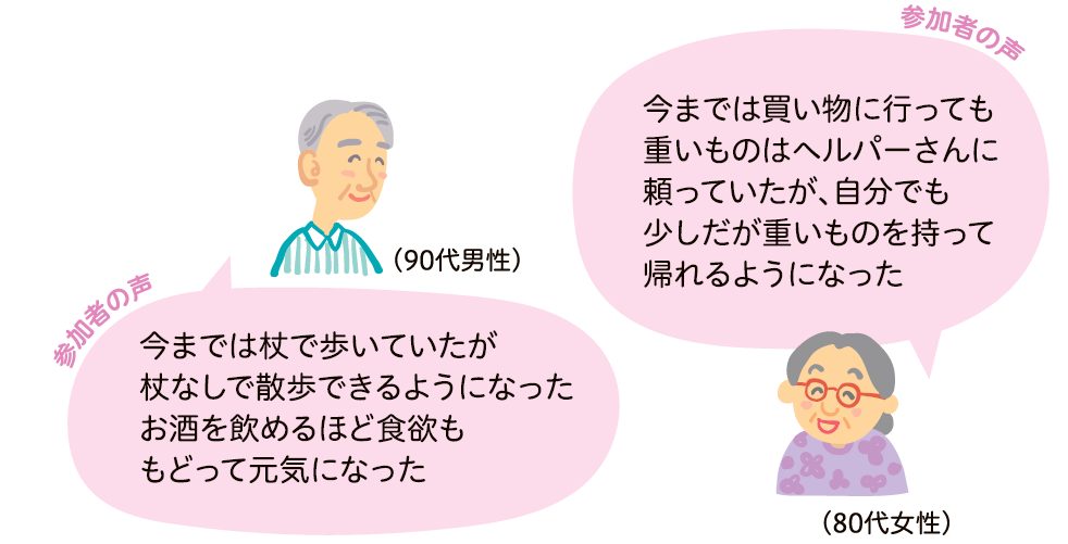 元気アップセミナーに参加してやりたいことができるようになった