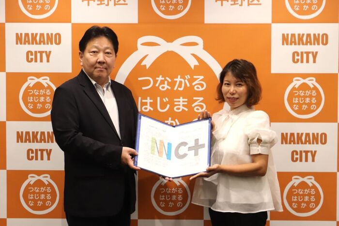 ラブテリと区長懇談写真