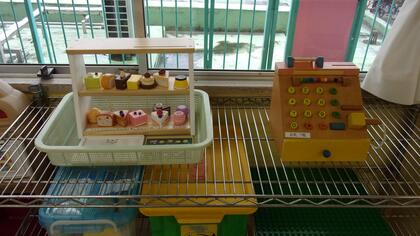 2階図書コーナーの新遊具