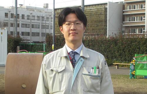 令和元年度入区、道路管理課、主任、職員の写真